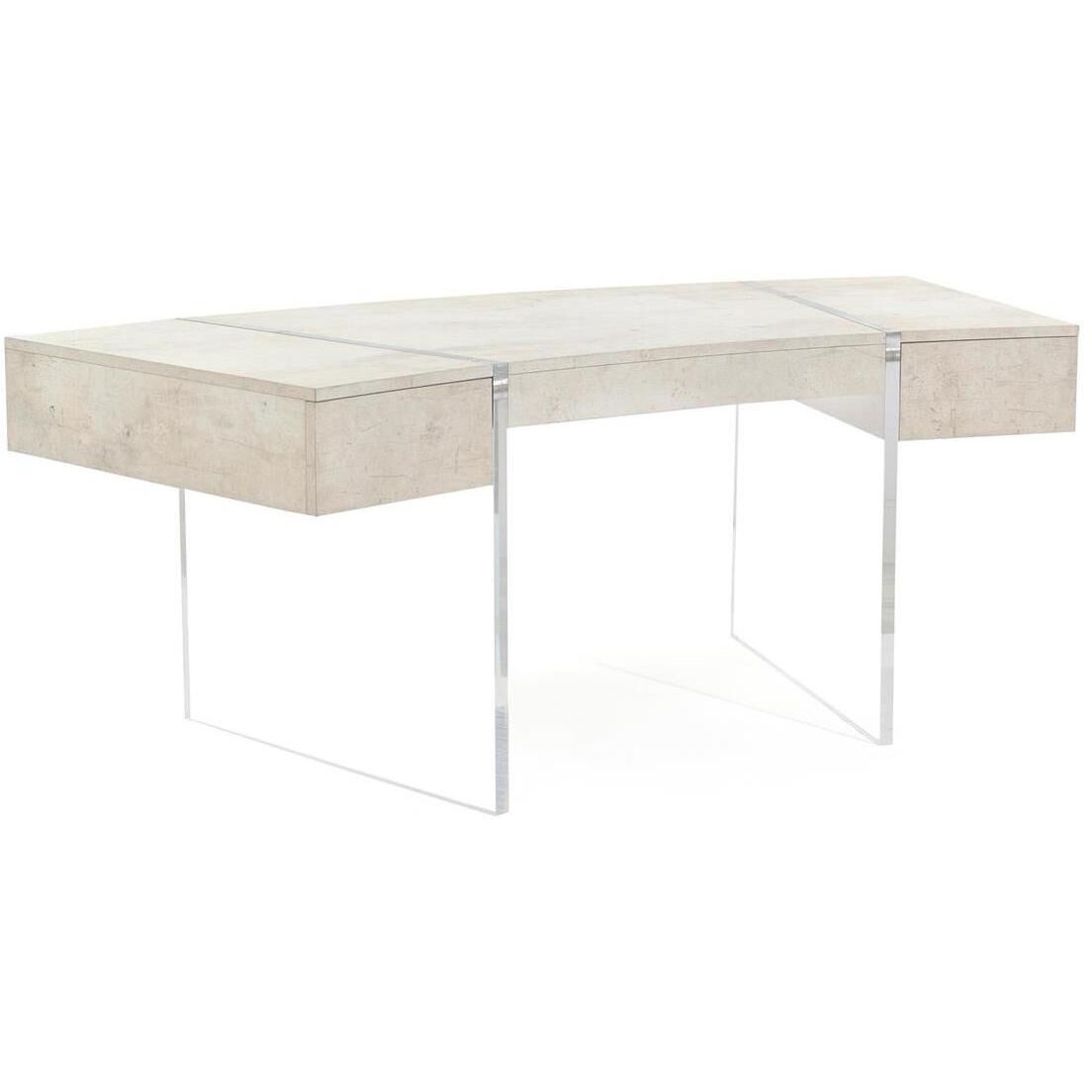 Loftus 77 X 32.5 inch Curved Desk, Side Drawer