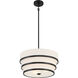 Cascade 3 Light Coal Pendant Ceiling Light