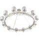 Asbury 12 Light 62 inch Aged Silver with Clear Chandelier Ceiling Light
