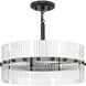 Seville 4 Light 17.87 inch Matte Black Convertible Pendant Ceiling Light, Design Series