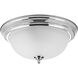 Laurinda 2 Light 13.25 inch Polished Chrome Flush Mount Ceiling Light