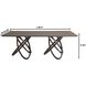 Elo 86.5 X 43.25 inch Dark Brown and Natural Dining Table