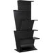 Zelda Matte Black Bookcase