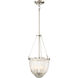 Atrio 3 Light 11.25 inch Brushed Nickel Pendant Ceiling Light