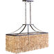 Palm Beach 6 Light Darkened Bronze Chandelier Ceiling Light