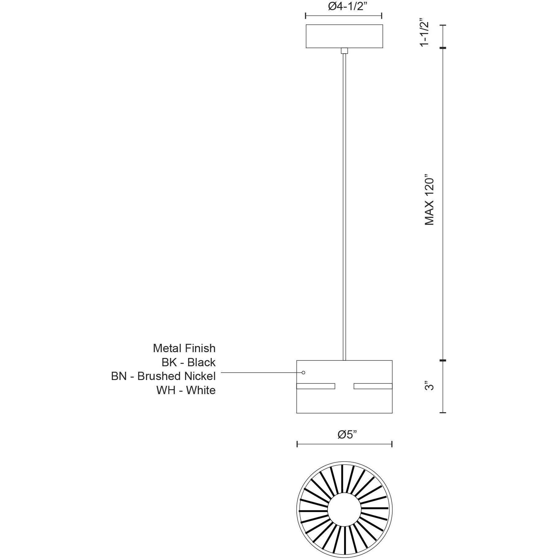 Oxford Pendant Ceiling Light in White