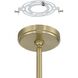 Stockholm LED 16 inch Champagne Gold Convertible Pendant Ceiling Light