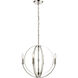 Rotunde 4 Light 18 inch Matte White Chandelier Ceiling Light