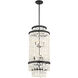 Shimmering Elegance 6 Light 16 inch Sand Coal Foyer Pendant Ceiling Light