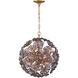 Esme 6 Light 18.25 inch Aged Brass Chandelier Ceiling Light