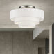 Manorwood 4 Light 21 inch Brushed Nickel Semi-Flush Ceiling Light