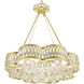 Nova 8 Light 31 inch Champagne Chandelier Ceiling Light