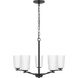 Adley 5 Light 22.87 inch Matte Black Chandelier Ceiling Light 