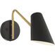 Eames 1 Light 4.75 inch Black Reading Light Wall Light