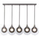 Art & Alchemy Veneto 5 Light 53.4 inch Oil Rubbed Bronze Linear Pendant Ceiling Light
