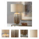 Gistova 30 inch 150 watt Ribbed Ceramic Table Lamp Portable Light