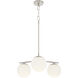 Jasper 3 Light 22 inch Satin Nickel Chandelier Ceiling Light