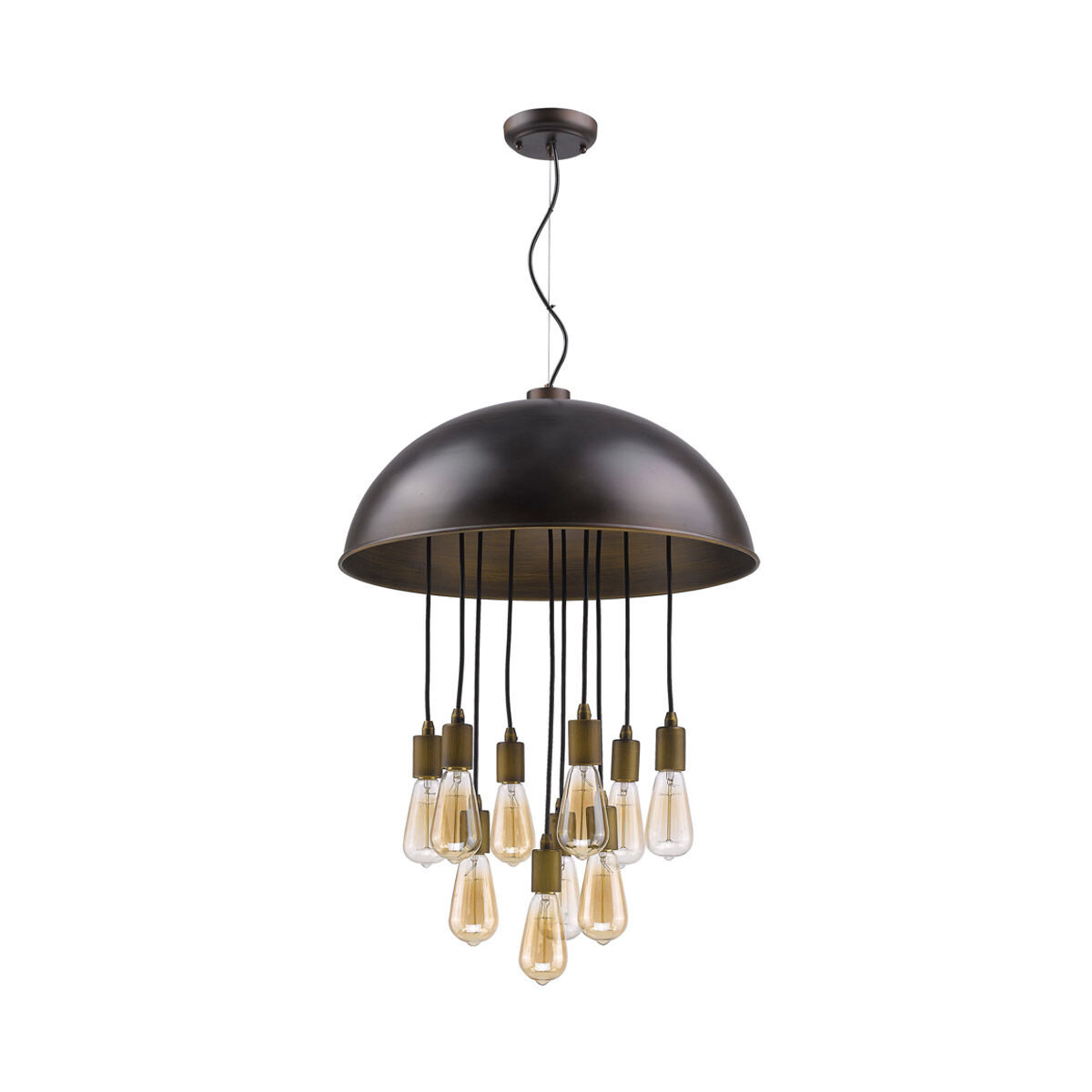 Keough 10 Light 22 inch Oil Rubbed Bronze Pendant Ceiling Light