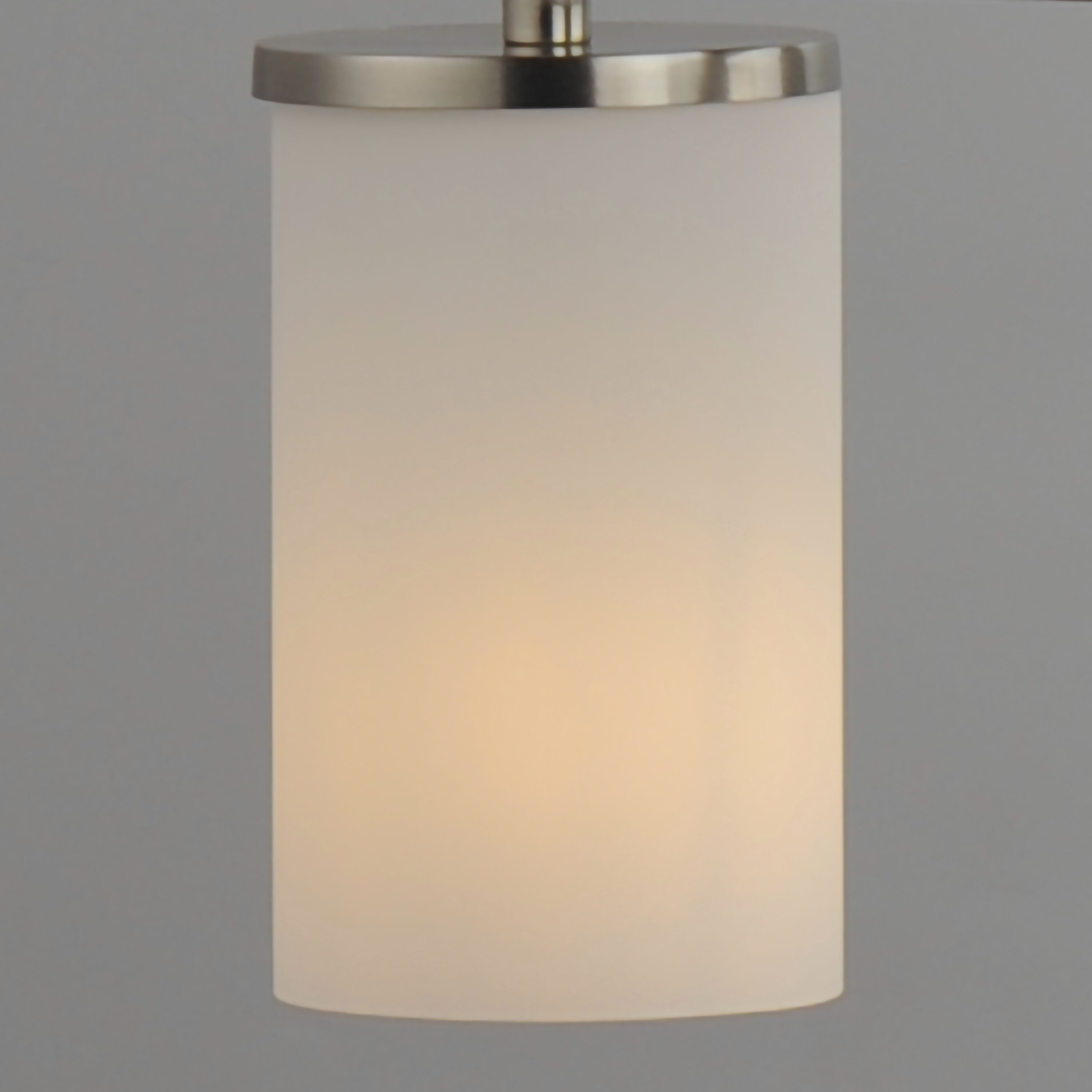 Lateral 1 Light 4.75 inch Satin Nickel Single Pendant Ceiling Light in Satin White