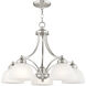 Somerset 5 Light 25 inch Brushed Nickel Chandelier Ceiling Light