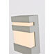 Raine Outdoor Wall Light in Silver