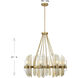 Biltmore 8 Light 30 inch Warm Brass Chandelier Ceiling Light