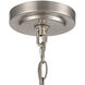 Casual Mission 9 Light 29 inch Brushed Nickel Chandelier Ceiling Light