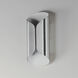 Folio LED 13.75 inch Satin Aluminum and White Outdoor Wall Mount