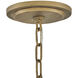Dune LED 18 inch Burnished Gold Pendant Ceiling Light