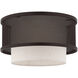 Braddock 1 Light 12 inch Bronze Flush Mount Ceiling Light