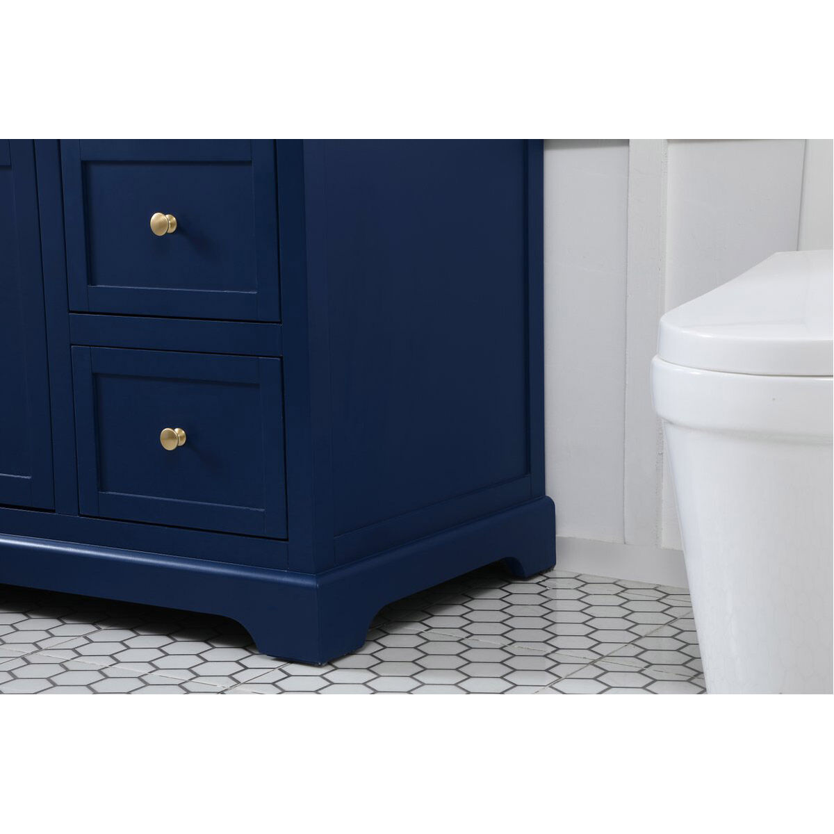 Franklin 42 X 22 X 35 inch Blue Bathroom Vanity Cabinet