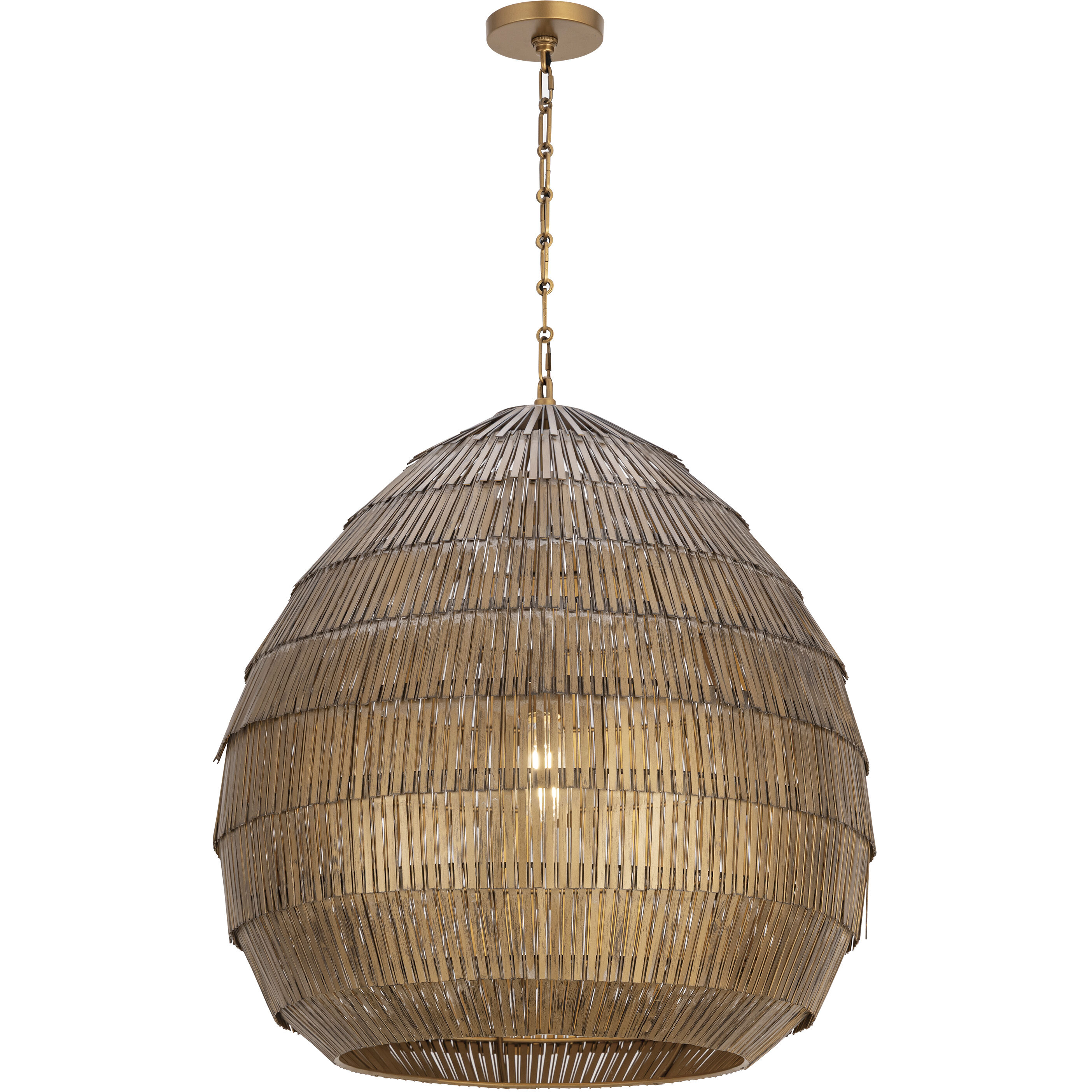Gilda 1 Light 24 inch Antique Brass Single Pendant Ceiling Light