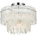 Emilia 4 Light 15 inch Chrome Flush Mount Ceiling Light