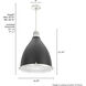 Bluff View 3 Light 16.25 inch Flat Matte Black Pendant Ceiling Light