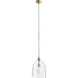 Chrissy 1 Light 11.5 inch Antique Brass Pendant Ceiling Light