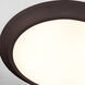 LED Disk 1 Light 9.5 inch Oiled Bronze Indoor/Outdoor Flush Mount