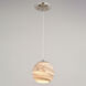 Milano LED 6.25 inch Satin Nickel Mini Pendant Ceiling Light