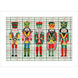 Nutcracker Family Pink and Green and Red and Yellow Framed Art, Propac