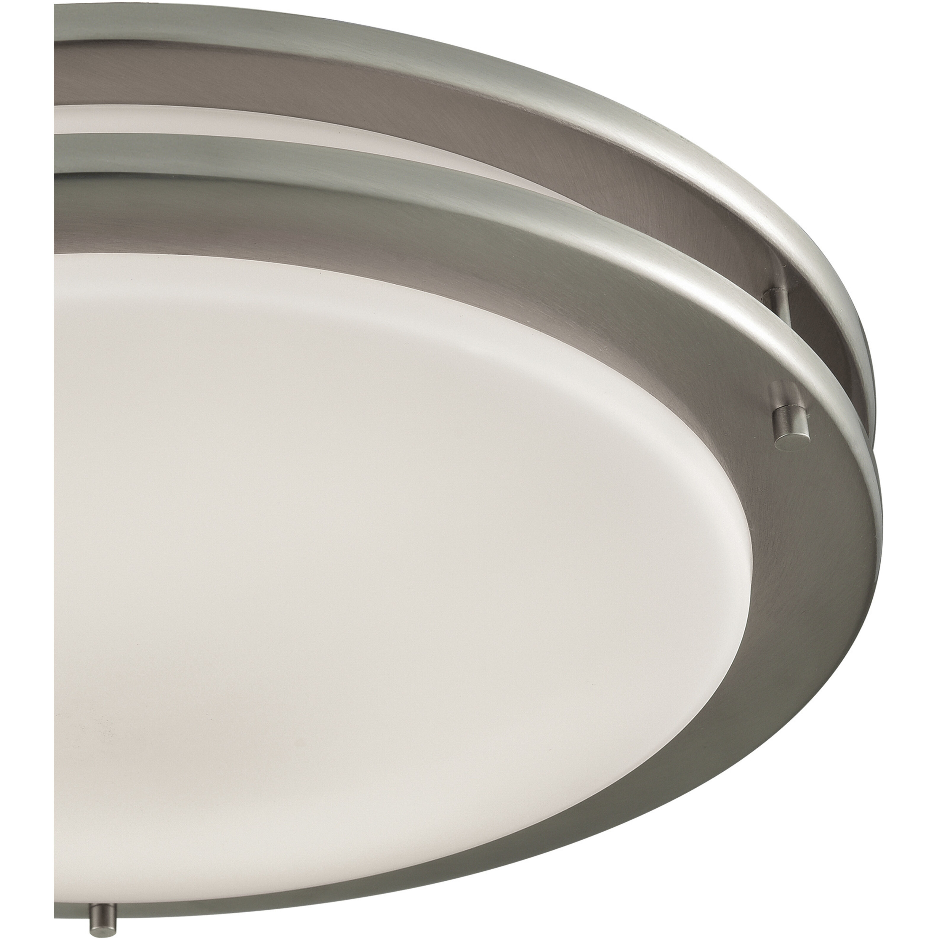 Clarion LED 15 inch Brushed Nickel Flush Mount Ceiling Light