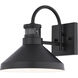Highland Park 1 Light 9.5 inch Matte Black and White Outdoor Motion Sensor Wall Light