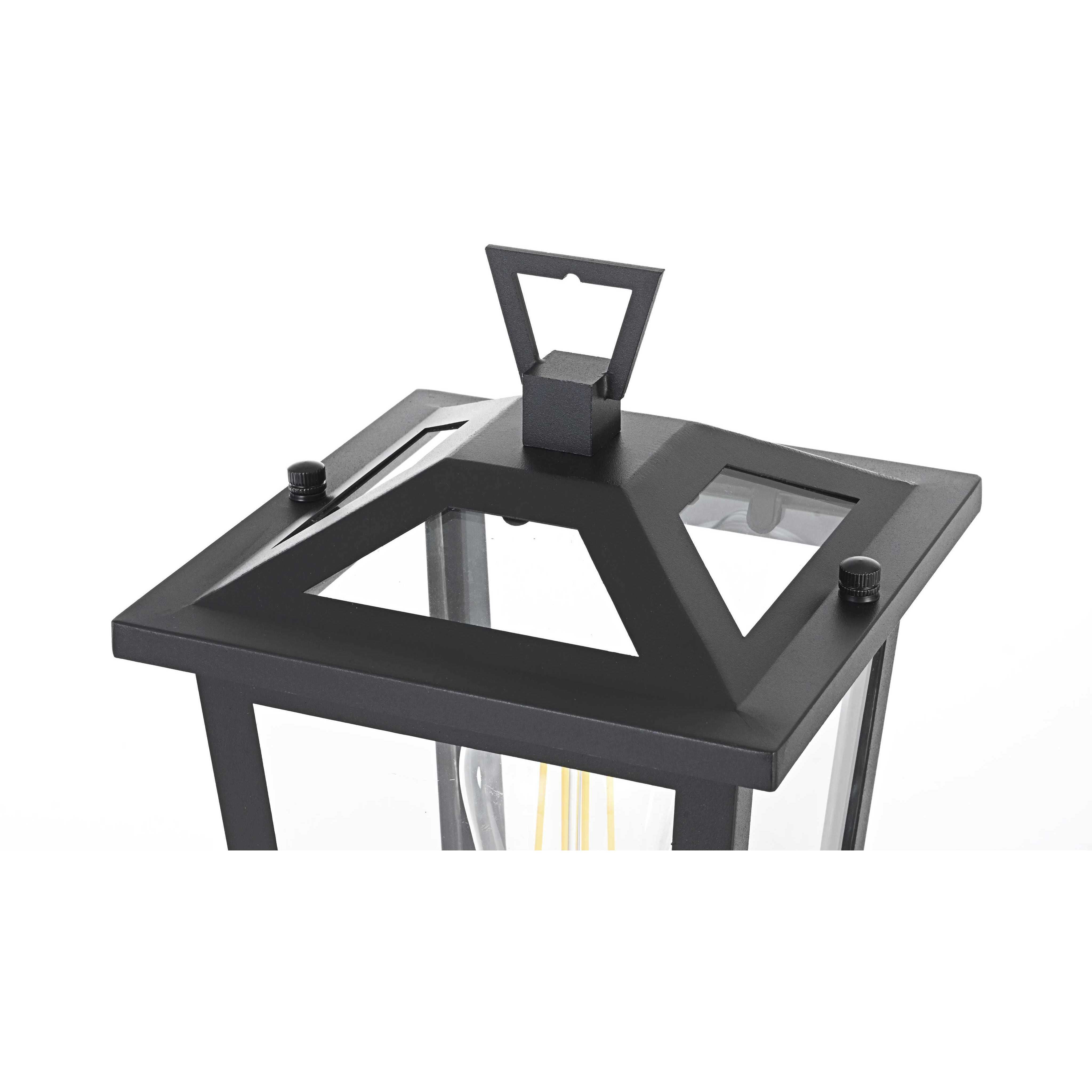 Cayman 1 Light 16.5 inch Black Outdoor Post Light