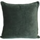 Crushed 24 inch Deep Forest Green Pillow