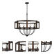 Renton 8 Light 30 inch Oak Chandelier Ceiling Light