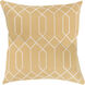 Skyline 20 X 20 inch Mustard/Ivory Accent Pillow