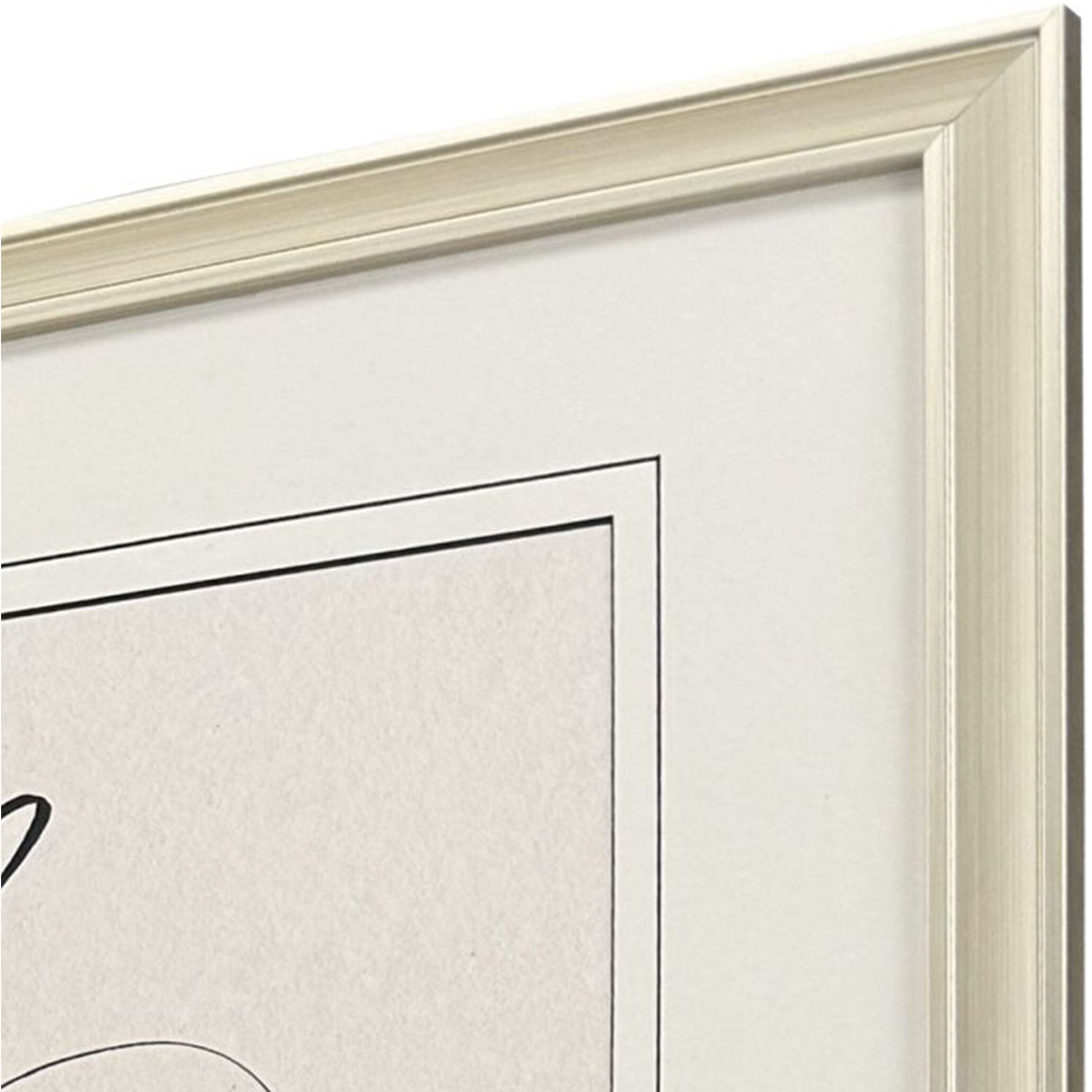 Illustrative Bunny Beige and Black and Neutral Framed Art, Propac