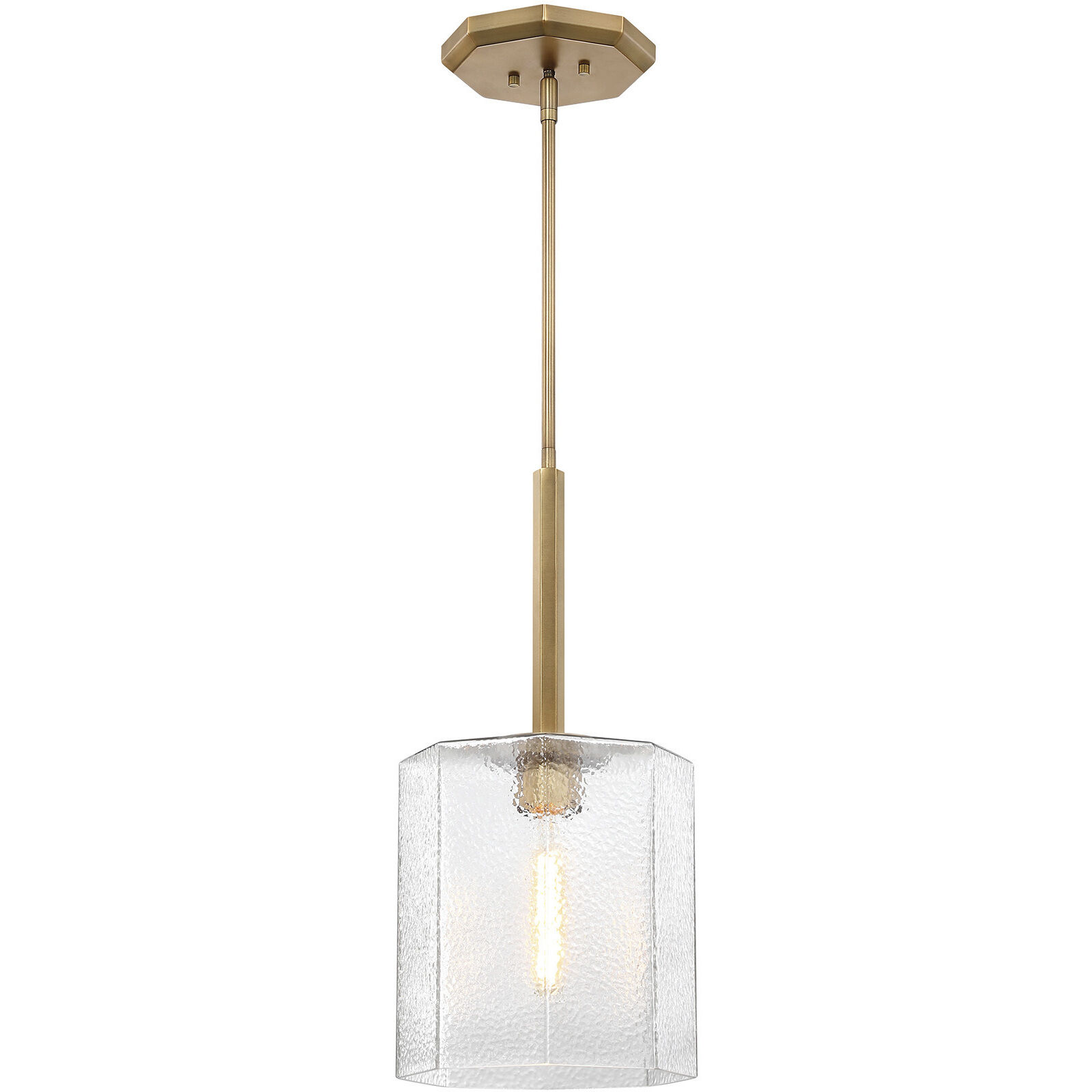 Haven LED 10 inch Old Satin Brass Pendant Ceiling Light