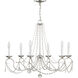 Pennington 6 Light 28 inch Brushed Nickel Chandelier Ceiling Light