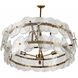 Cascade 4 Light 35 inch Clear Chandelier Ceiling Light