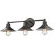 Casa 3 Light 27 inch Olde Bronze Vanity Wall Light in Olde Bronze Steel