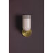 Liba 1 Light 4.75 inch Aged Brass/Soft Peignoir Wall Sconce Wall Light